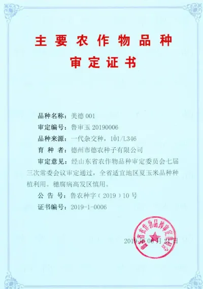 祝賀2019年德州市德農(nóng)種子