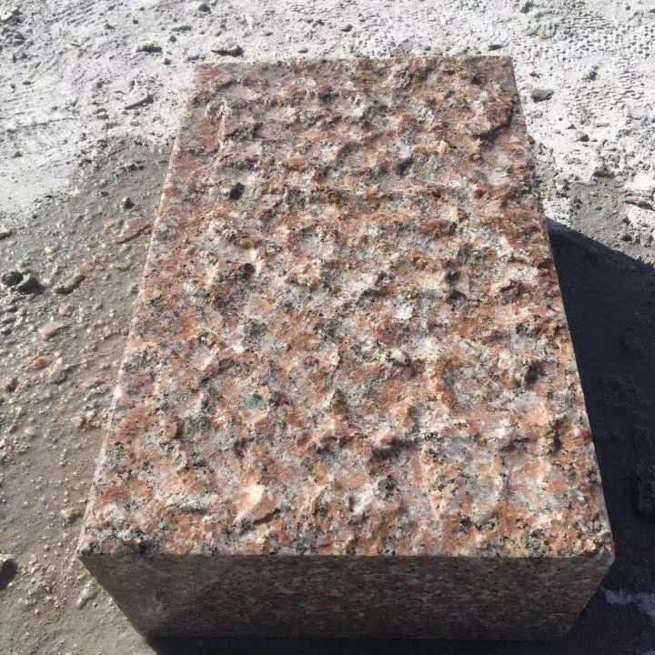 五莲红斧凿面台阶石