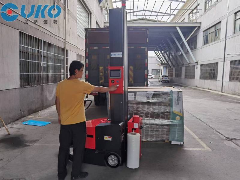 自走式缠绕膜机瓦楞纸案例